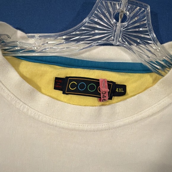 VTG COOGI Australia T-Shirt Men's 4XL Front Logo Neon Green / White - Lot Of (2) - Picture 7 of 13